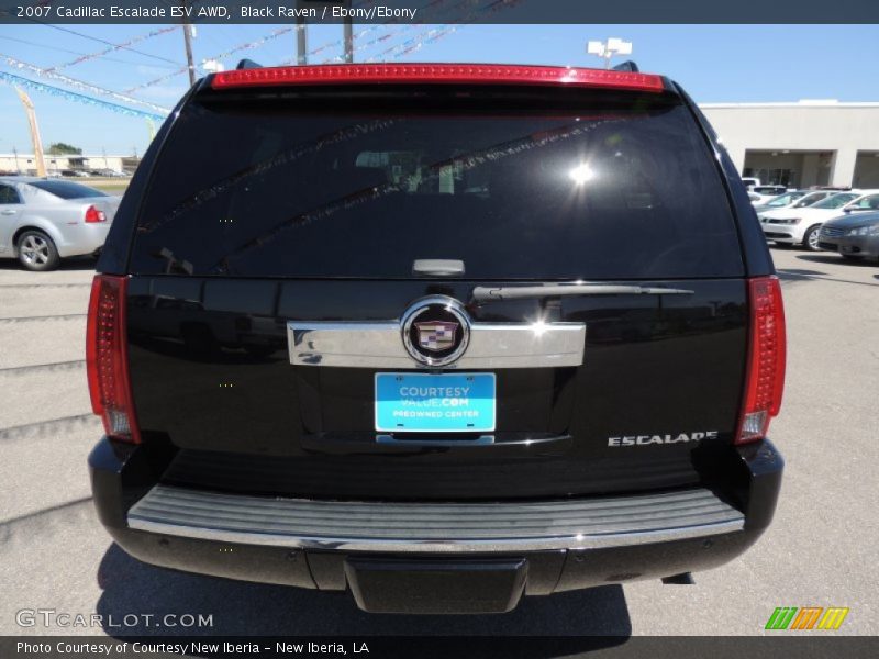 Black Raven / Ebony/Ebony 2007 Cadillac Escalade ESV AWD