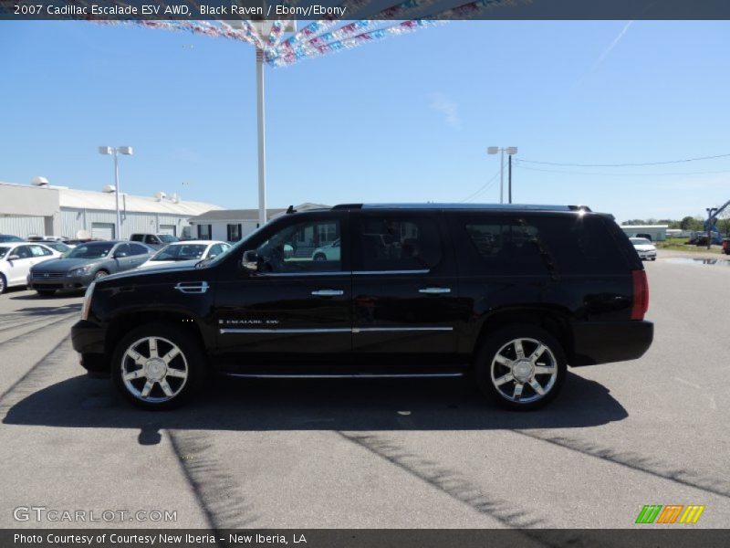 Black Raven / Ebony/Ebony 2007 Cadillac Escalade ESV AWD