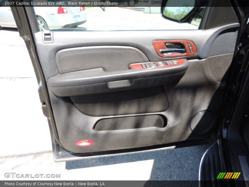 Black Raven / Ebony/Ebony 2007 Cadillac Escalade ESV AWD