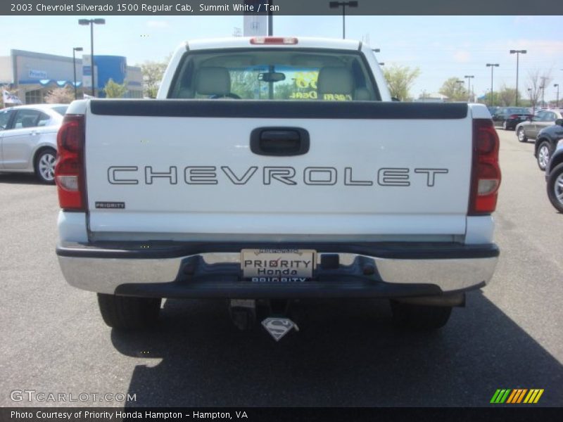Summit White / Tan 2003 Chevrolet Silverado 1500 Regular Cab