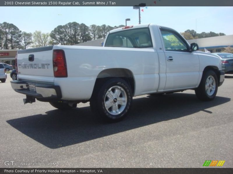 Summit White / Tan 2003 Chevrolet Silverado 1500 Regular Cab