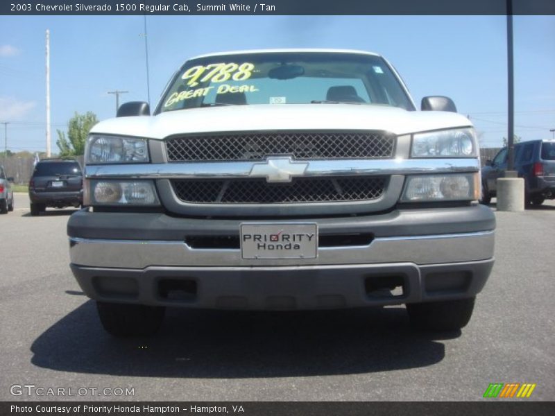 Summit White / Tan 2003 Chevrolet Silverado 1500 Regular Cab