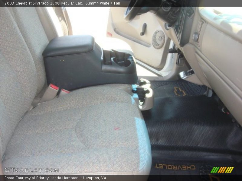 Summit White / Tan 2003 Chevrolet Silverado 1500 Regular Cab