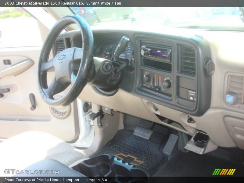 Summit White / Tan 2003 Chevrolet Silverado 1500 Regular Cab