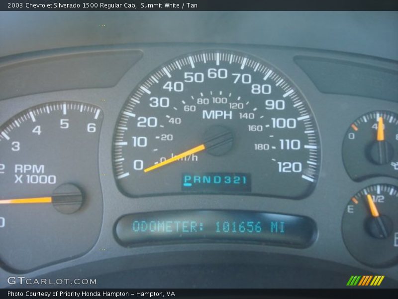 Summit White / Tan 2003 Chevrolet Silverado 1500 Regular Cab