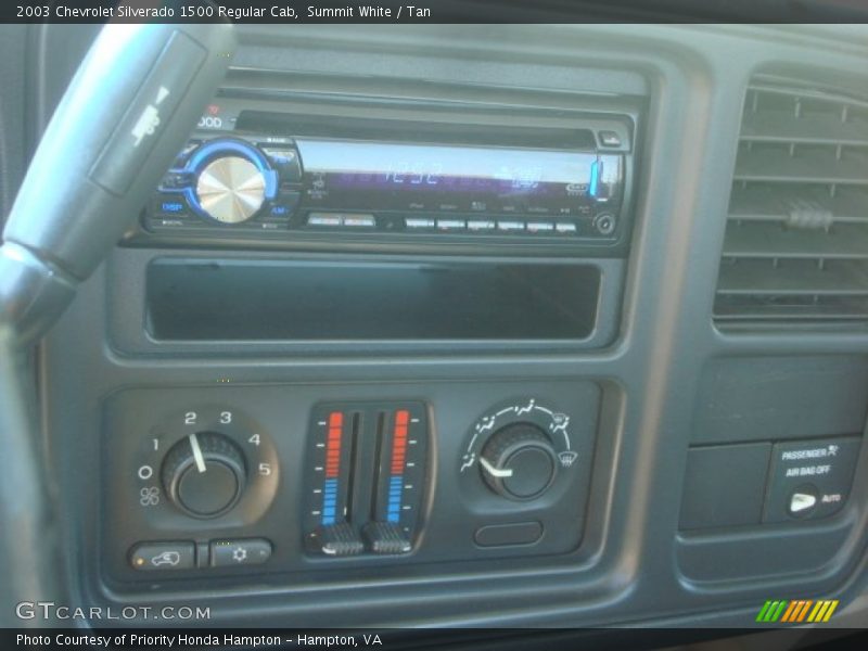 Summit White / Tan 2003 Chevrolet Silverado 1500 Regular Cab