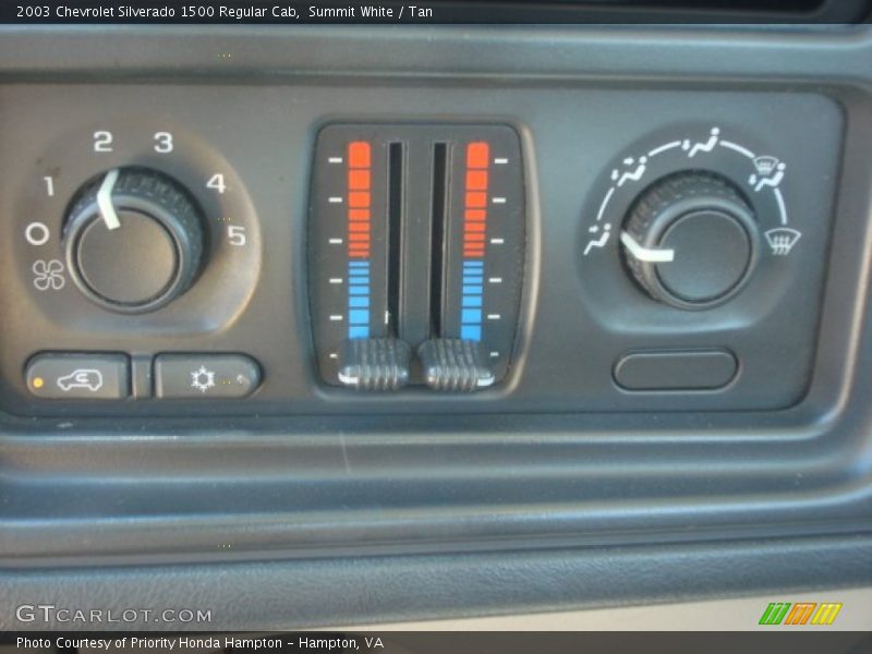 Summit White / Tan 2003 Chevrolet Silverado 1500 Regular Cab
