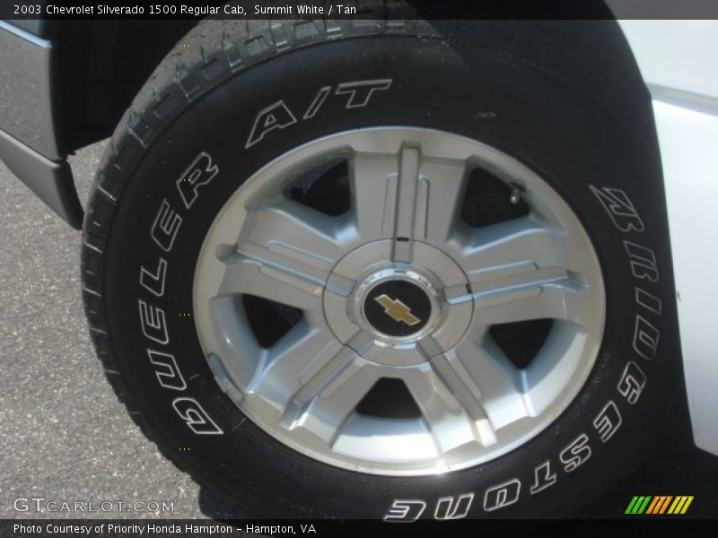 Summit White / Tan 2003 Chevrolet Silverado 1500 Regular Cab