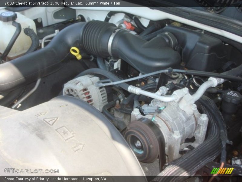 Summit White / Tan 2003 Chevrolet Silverado 1500 Regular Cab