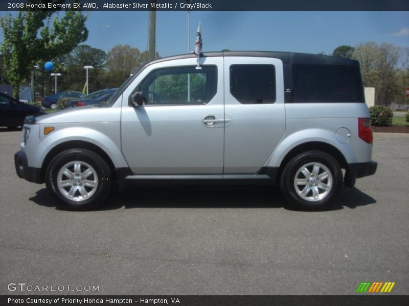 Alabaster Silver Metallic / Gray/Black 2008 Honda Element EX AWD