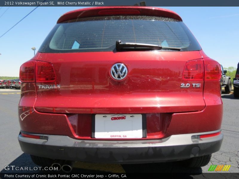 Wild Cherry Metallic / Black 2012 Volkswagen Tiguan SE
