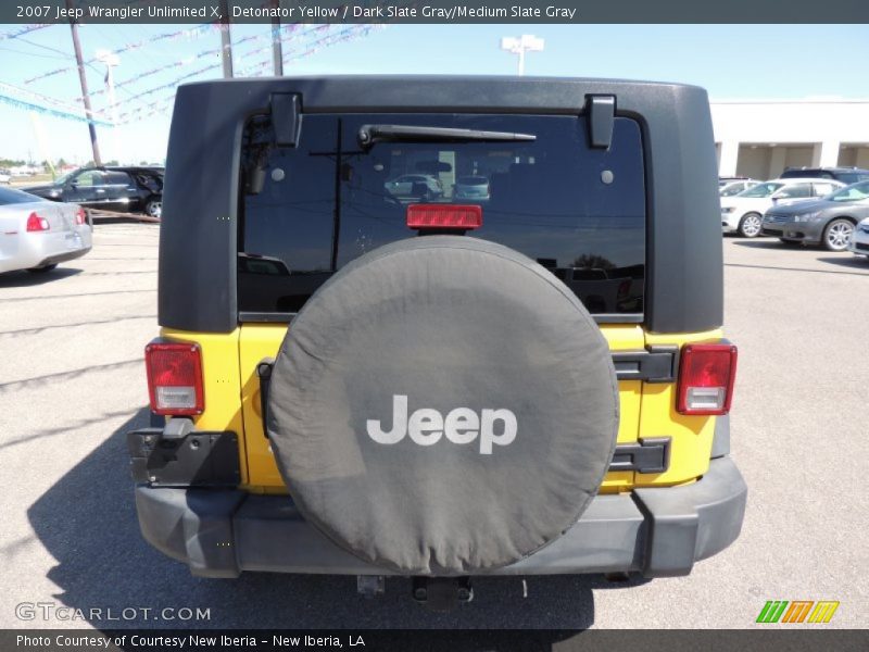 Detonator Yellow / Dark Slate Gray/Medium Slate Gray 2007 Jeep Wrangler Unlimited X