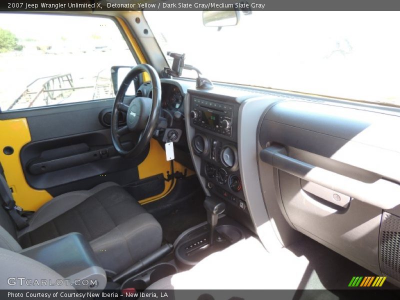 Detonator Yellow / Dark Slate Gray/Medium Slate Gray 2007 Jeep Wrangler Unlimited X