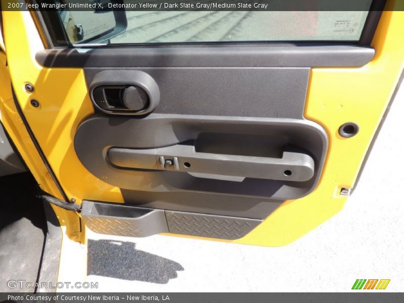 Detonator Yellow / Dark Slate Gray/Medium Slate Gray 2007 Jeep Wrangler Unlimited X