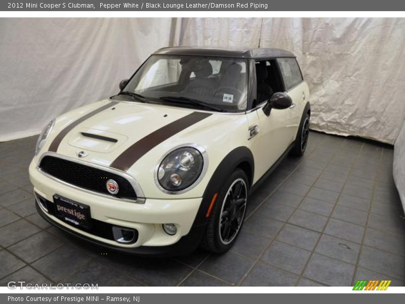 Pepper White / Black Lounge Leather/Damson Red Piping 2012 Mini Cooper S Clubman