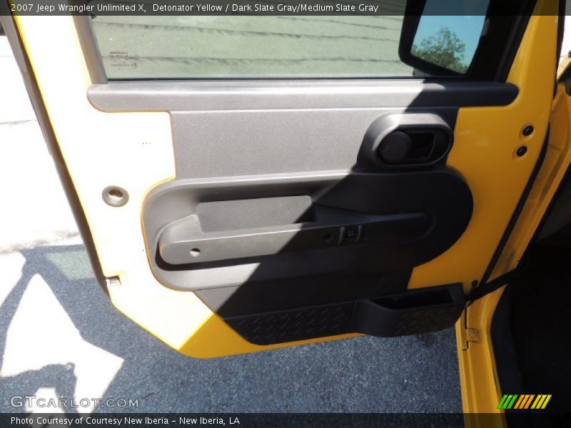 Detonator Yellow / Dark Slate Gray/Medium Slate Gray 2007 Jeep Wrangler Unlimited X