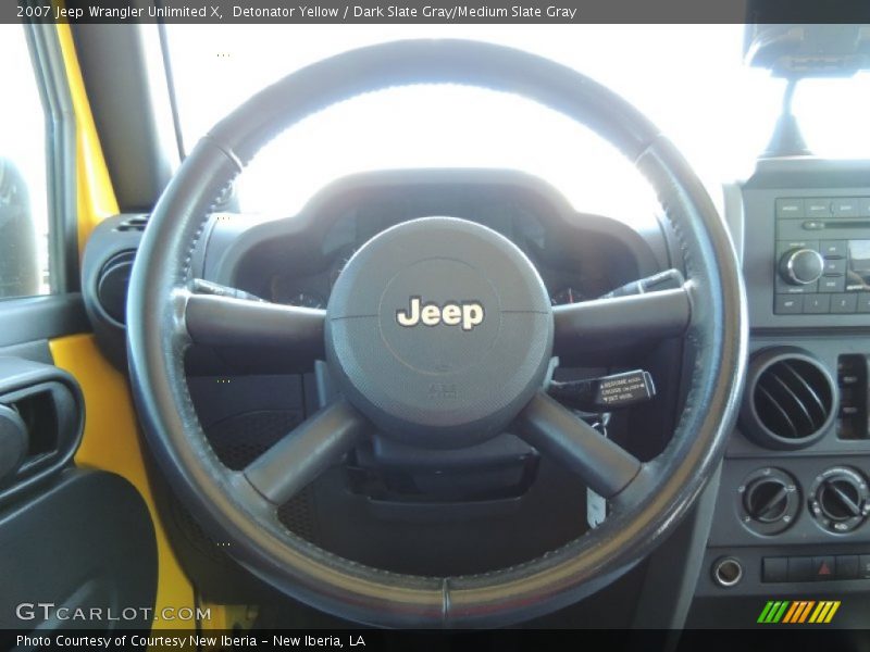 Detonator Yellow / Dark Slate Gray/Medium Slate Gray 2007 Jeep Wrangler Unlimited X