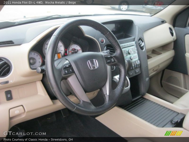 Mocha Metallic / Beige 2011 Honda Pilot EX-L 4WD