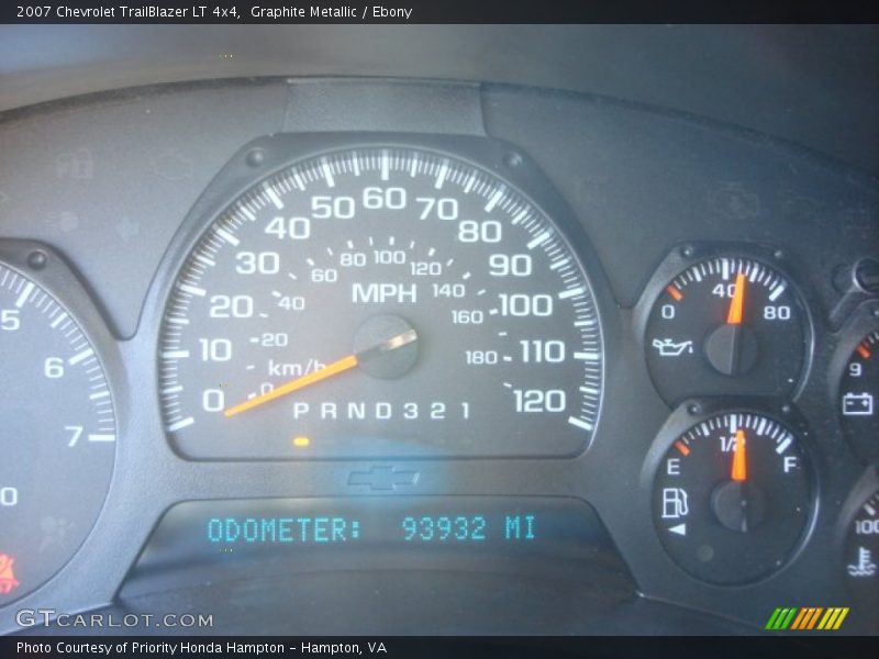 Graphite Metallic / Ebony 2007 Chevrolet TrailBlazer LT 4x4