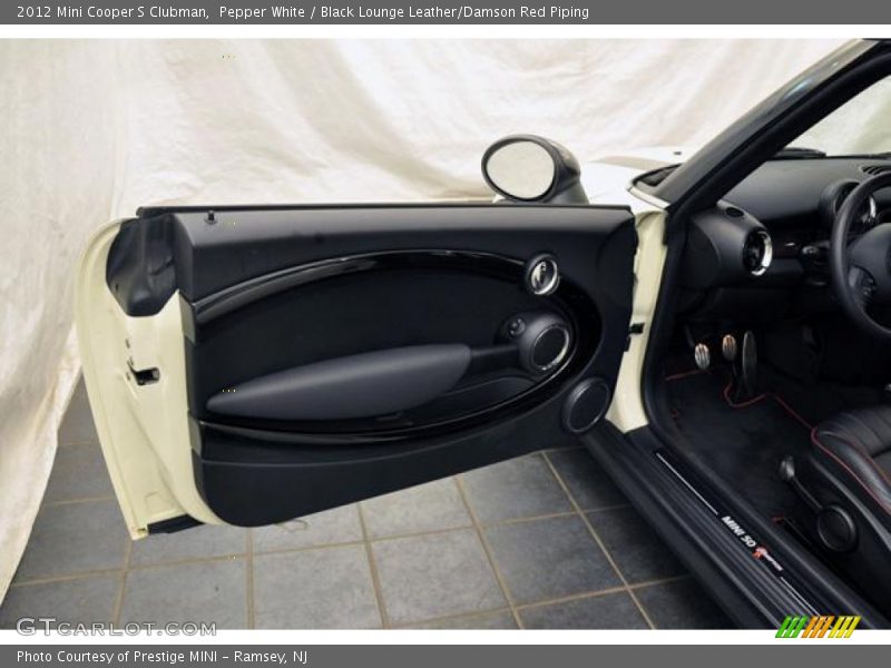 Pepper White / Black Lounge Leather/Damson Red Piping 2012 Mini Cooper S Clubman