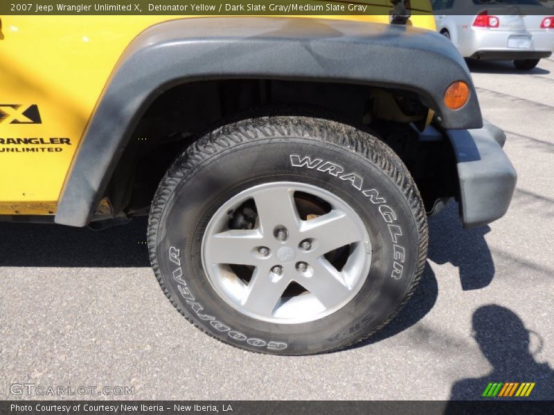 Detonator Yellow / Dark Slate Gray/Medium Slate Gray 2007 Jeep Wrangler Unlimited X