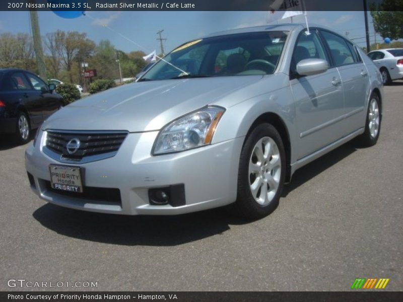 Radiant Silver Metallic / Cafe Latte 2007 Nissan Maxima 3.5 SL