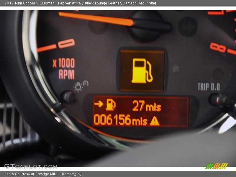 Pepper White / Black Lounge Leather/Damson Red Piping 2012 Mini Cooper S Clubman
