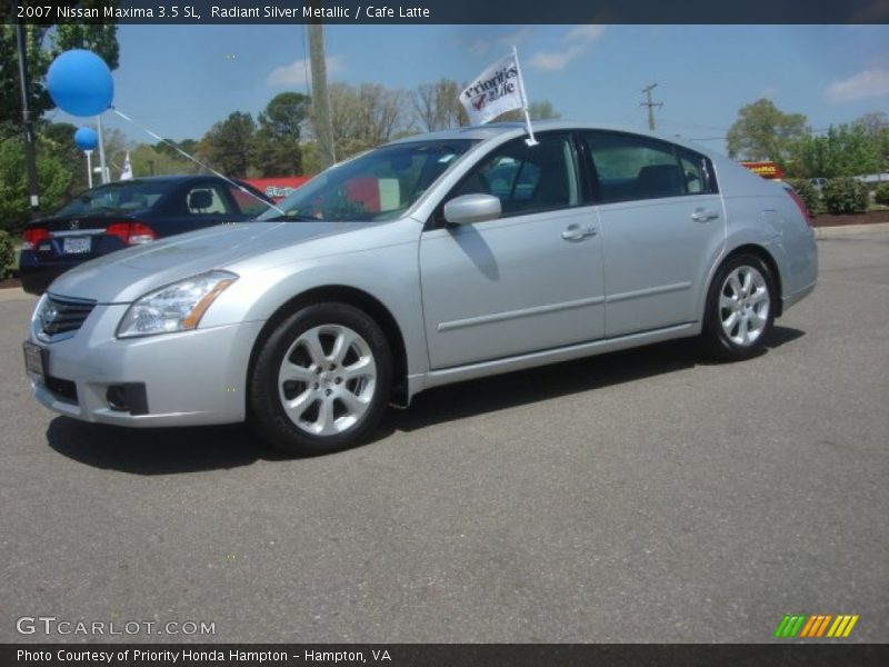 Radiant Silver Metallic / Cafe Latte 2007 Nissan Maxima 3.5 SL