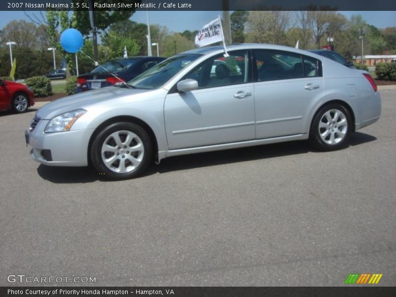Radiant Silver Metallic / Cafe Latte 2007 Nissan Maxima 3.5 SL