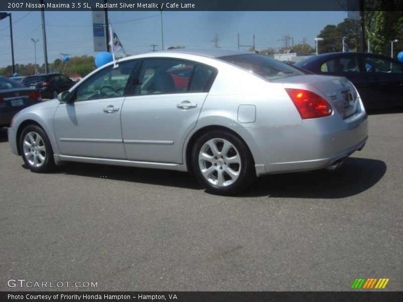 Radiant Silver Metallic / Cafe Latte 2007 Nissan Maxima 3.5 SL