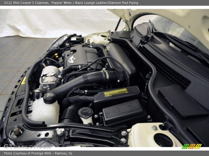Pepper White / Black Lounge Leather/Damson Red Piping 2012 Mini Cooper S Clubman