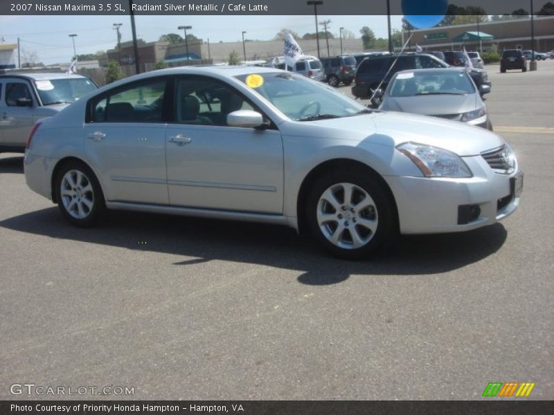 Radiant Silver Metallic / Cafe Latte 2007 Nissan Maxima 3.5 SL
