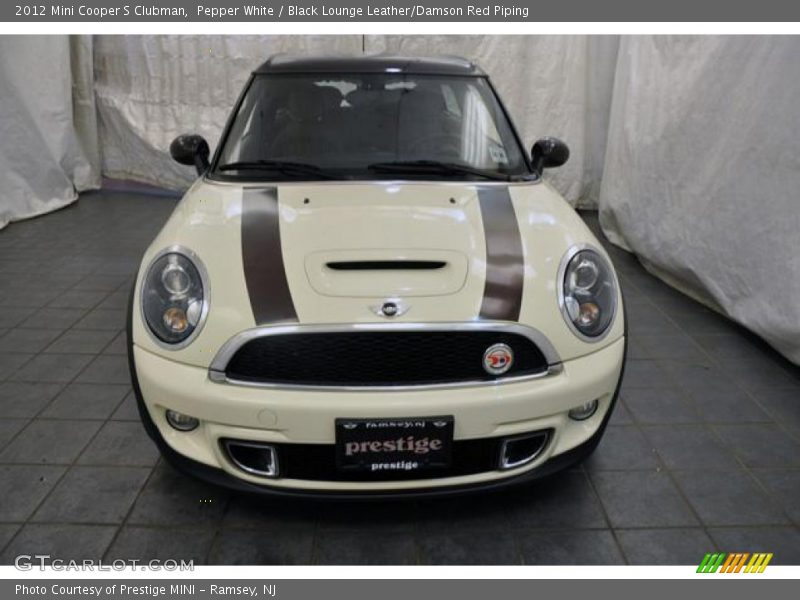 Pepper White / Black Lounge Leather/Damson Red Piping 2012 Mini Cooper S Clubman