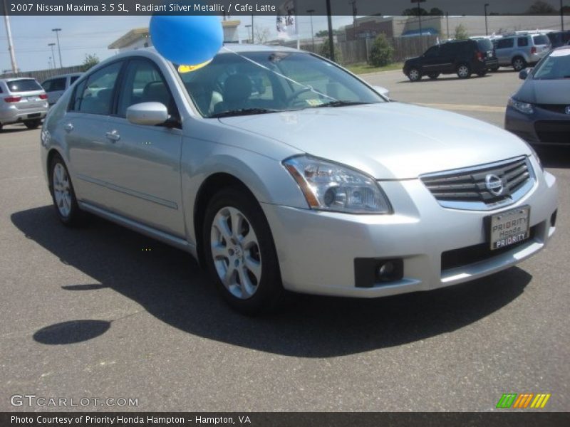 Radiant Silver Metallic / Cafe Latte 2007 Nissan Maxima 3.5 SL