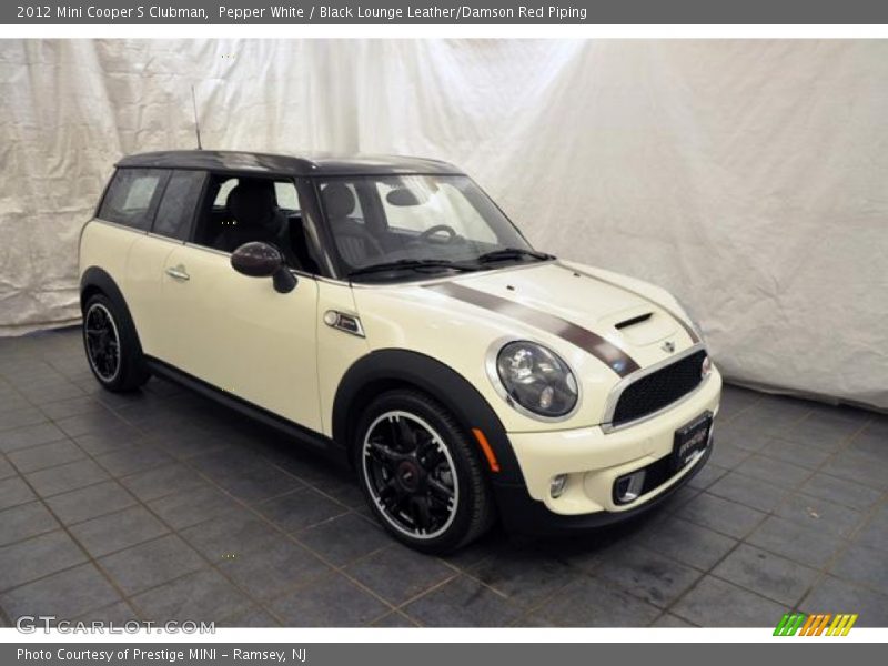 Pepper White / Black Lounge Leather/Damson Red Piping 2012 Mini Cooper S Clubman