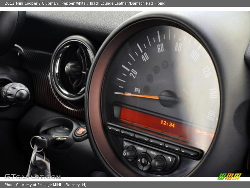 Pepper White / Black Lounge Leather/Damson Red Piping 2012 Mini Cooper S Clubman