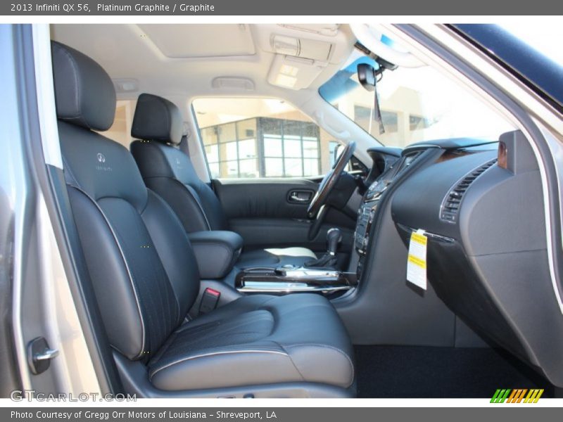 Front Seat of 2013 QX 56