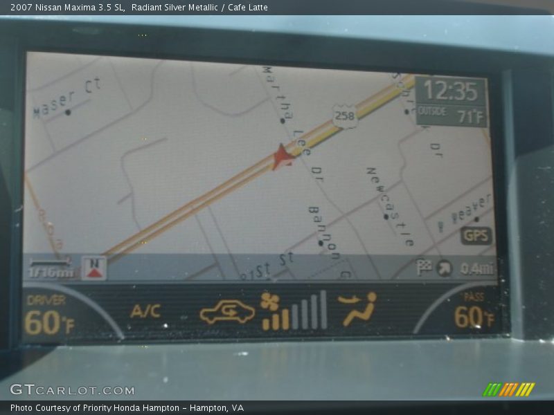 Radiant Silver Metallic / Cafe Latte 2007 Nissan Maxima 3.5 SL