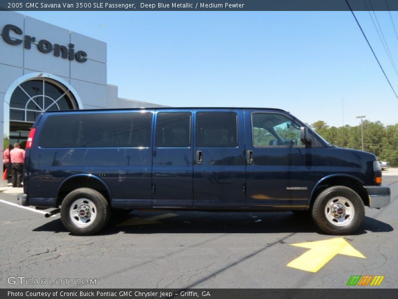 Deep Blue Metallic / Medium Pewter 2005 GMC Savana Van 3500 SLE Passenger
