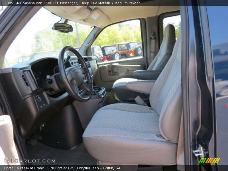 Deep Blue Metallic / Medium Pewter 2005 GMC Savana Van 3500 SLE Passenger