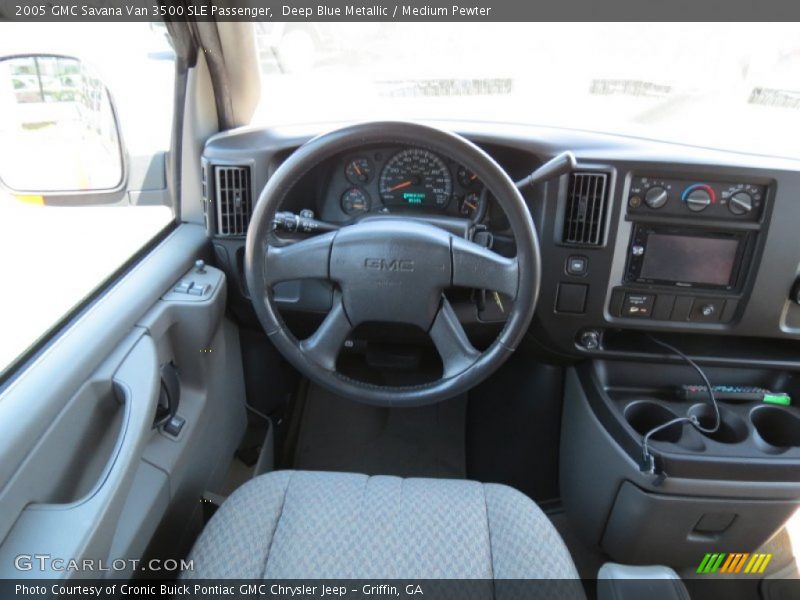 Deep Blue Metallic / Medium Pewter 2005 GMC Savana Van 3500 SLE Passenger