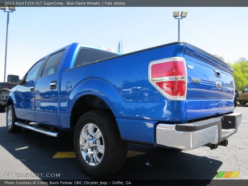 Blue Flame Metallic / Pale Adobe 2011 Ford F150 XLT SuperCrew