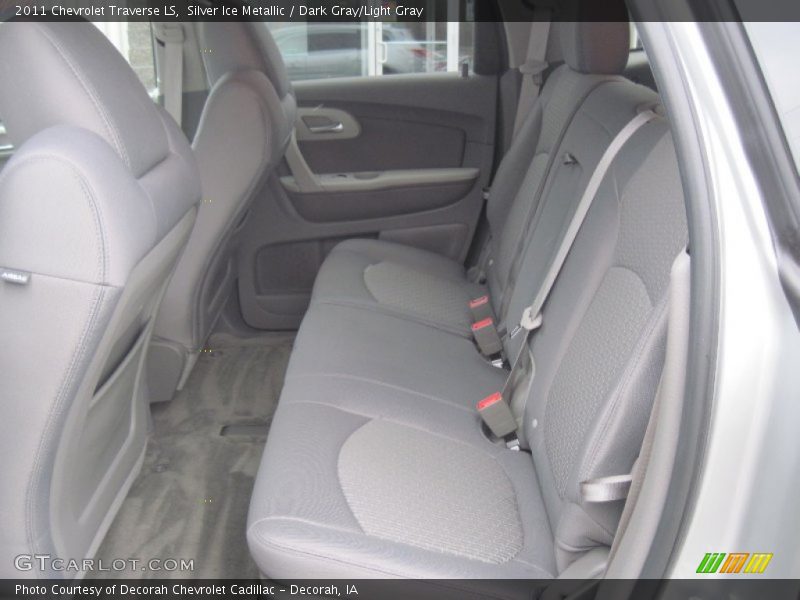 Silver Ice Metallic / Dark Gray/Light Gray 2011 Chevrolet Traverse LS