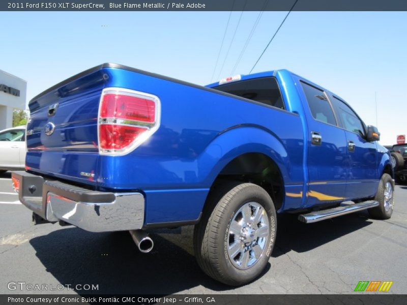 Blue Flame Metallic / Pale Adobe 2011 Ford F150 XLT SuperCrew