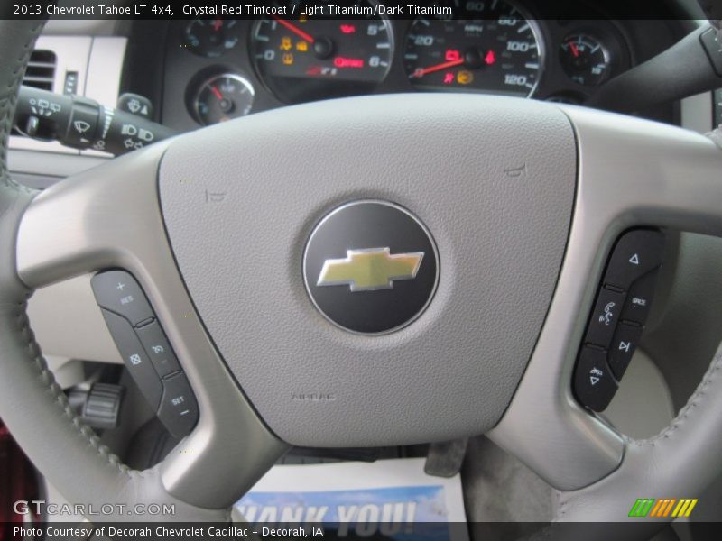 Crystal Red Tintcoat / Light Titanium/Dark Titanium 2013 Chevrolet Tahoe LT 4x4