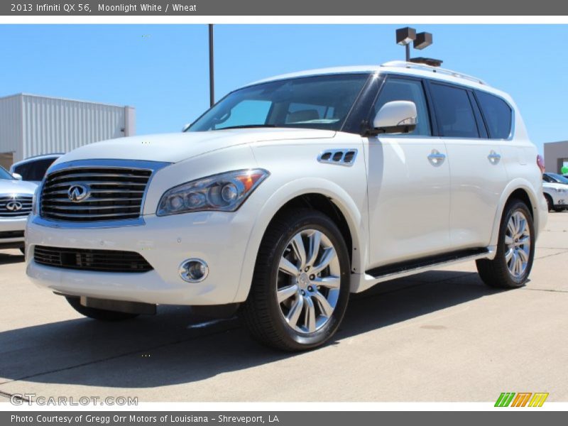 Moonlight White / Wheat 2013 Infiniti QX 56