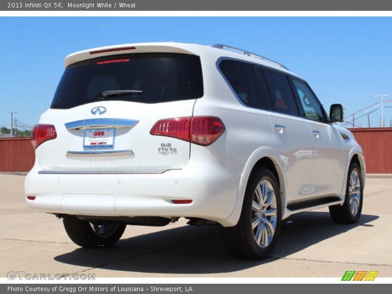 Moonlight White / Wheat 2013 Infiniti QX 56