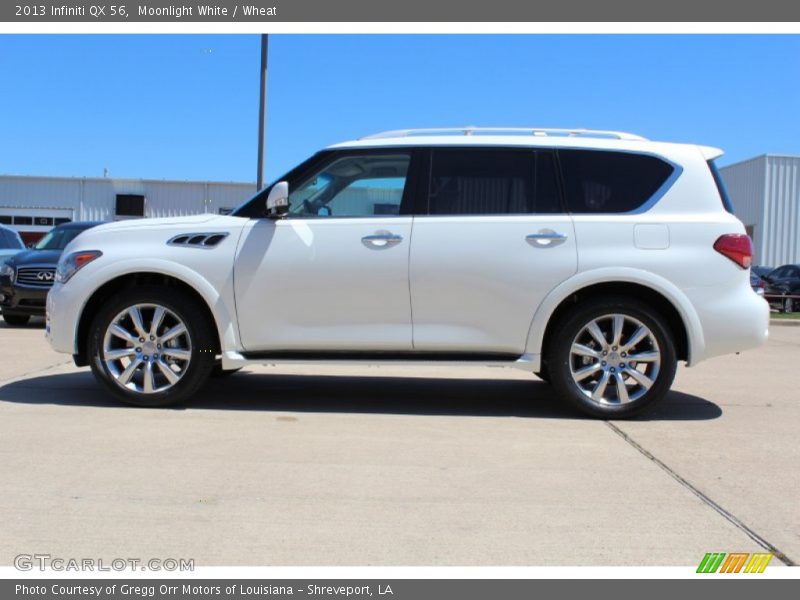 Moonlight White / Wheat 2013 Infiniti QX 56