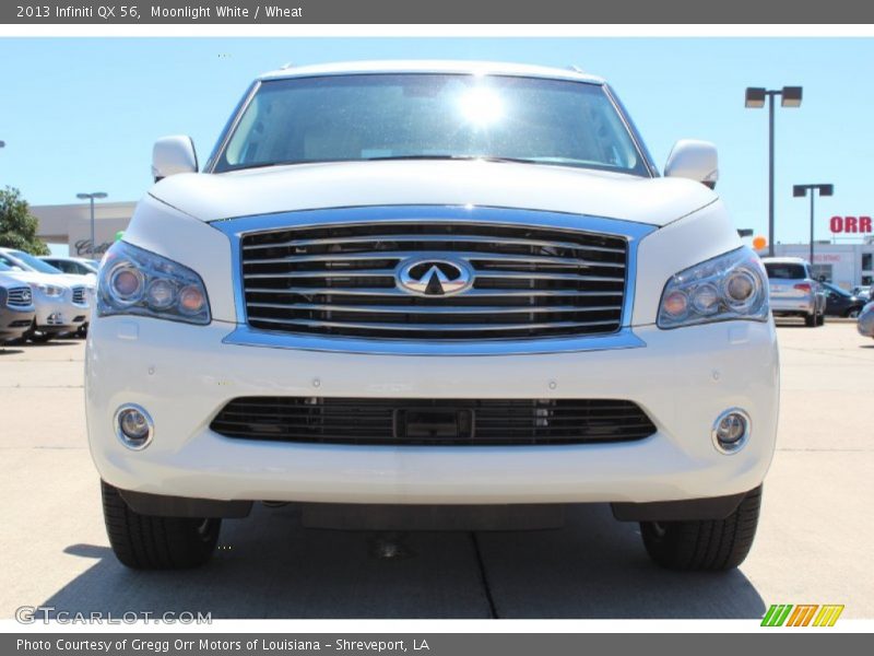 Moonlight White / Wheat 2013 Infiniti QX 56