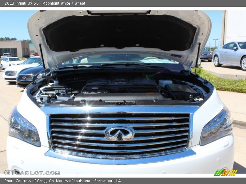 Moonlight White / Wheat 2013 Infiniti QX 56